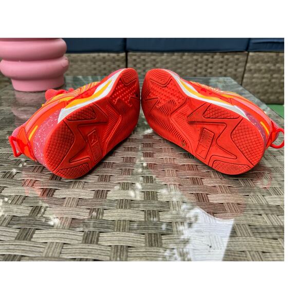 Puma RS-X³ Super Neon Toddler Sneakers Kids Size 2C – Pink/Yellow/Orange - Picture 6 of 7